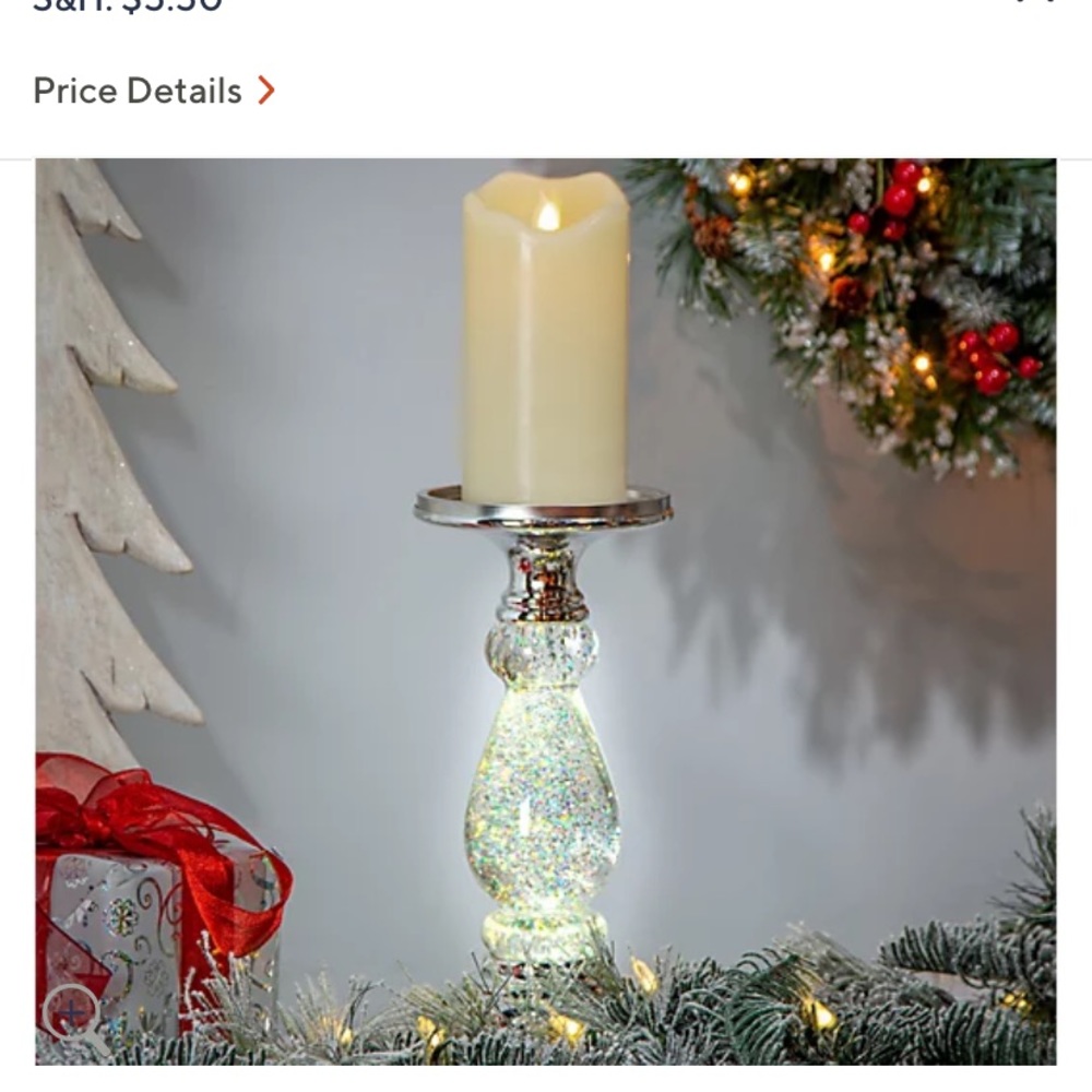 Taking offers discontinued Original version snowglobe holder w light & sparkle